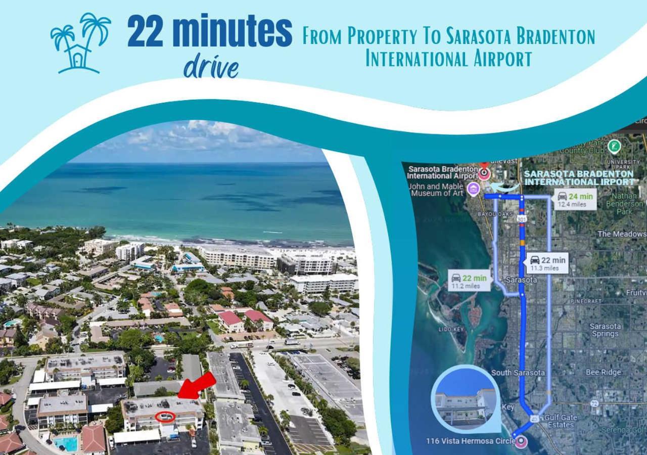 Updated Condo With Pool, Walk To Crescent Beach & Restaurants! サラソータ エクステリア 写真
